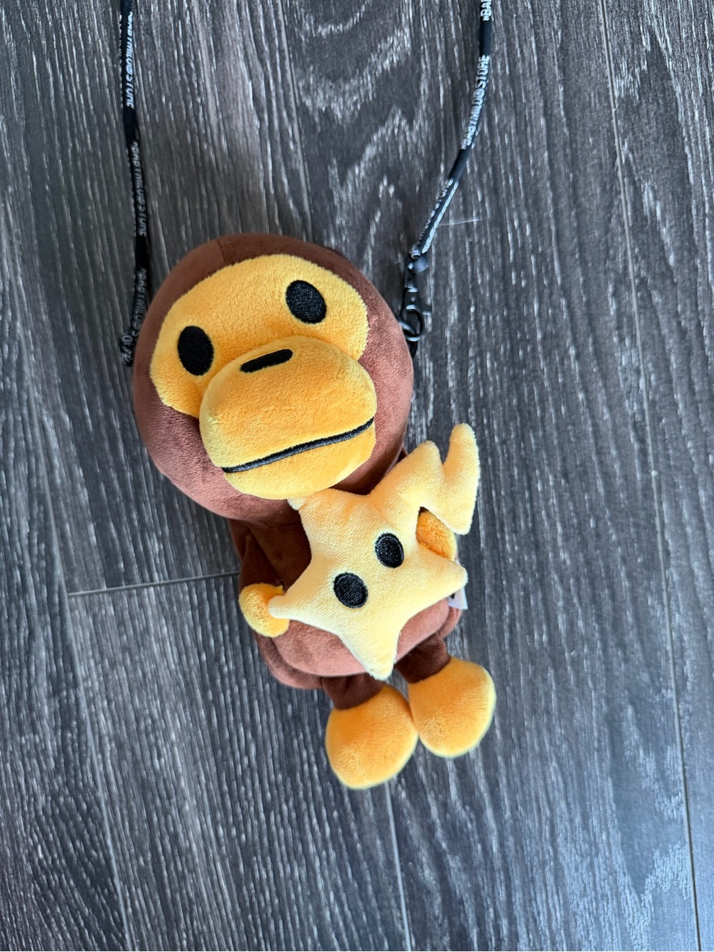 Bape Baby Milo Star Ape Head Plush Crossbody Bag - Picture 6 of 6
